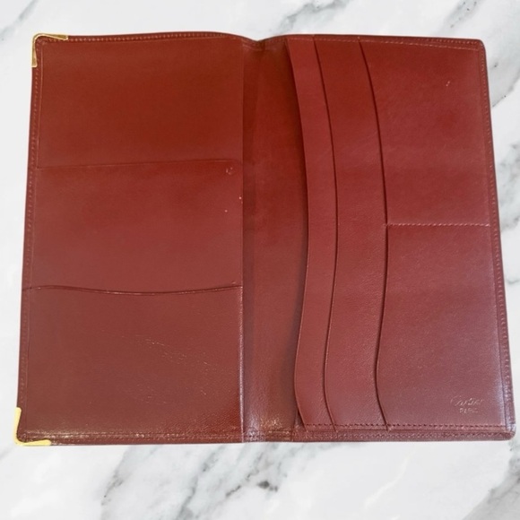 Cartier Vintage Must de Cartier Bordeaux Long Wallet - Picture 3 of 10